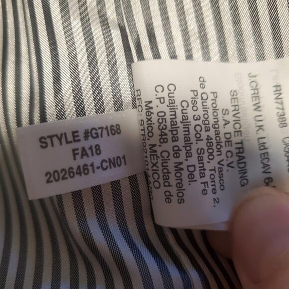 J. Crew Mercantile Size 2 Gray Schoolboy Blazer Wool Blend Preppy Academia - Picture 10 of 13